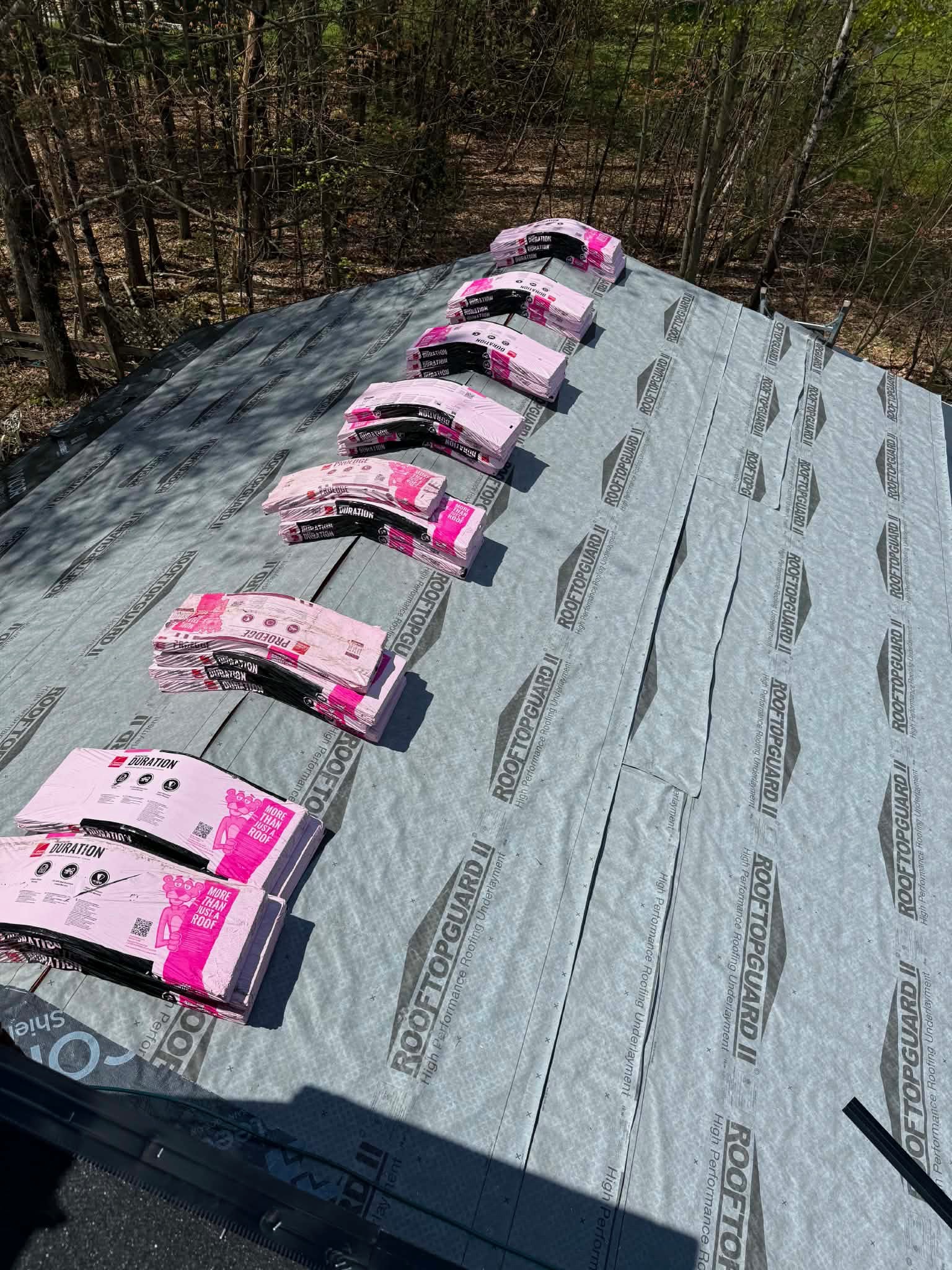 Roof 1 before installation begins